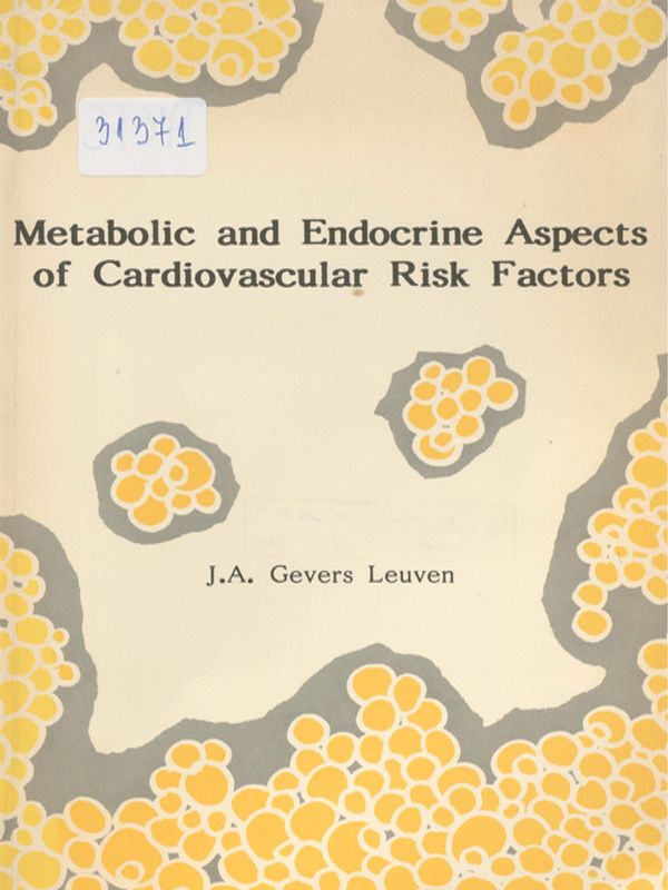 Metabolic and endocrine aspects of cardiovascular risk factors