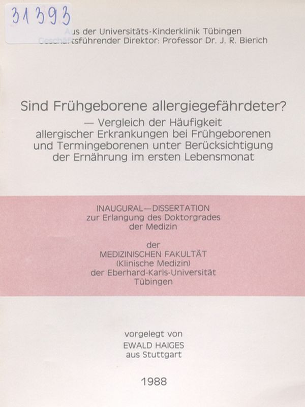 Sind Fruhgeborene allergiegefahrdeter?