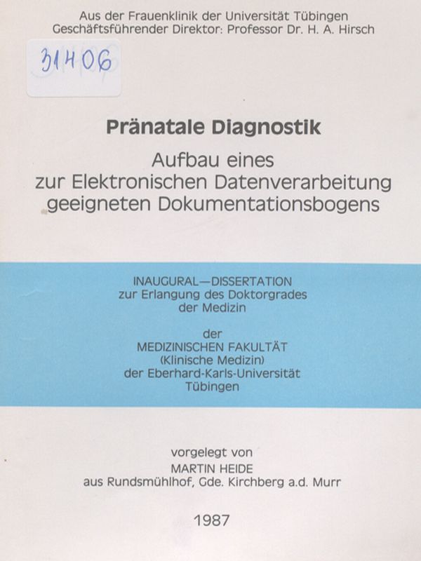 Pranatale Diagnostik