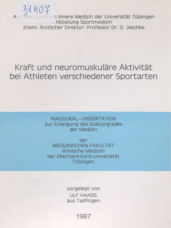 Kraft und neuromuskulare Aktivitat bei Athleten verschiedener Sportarten