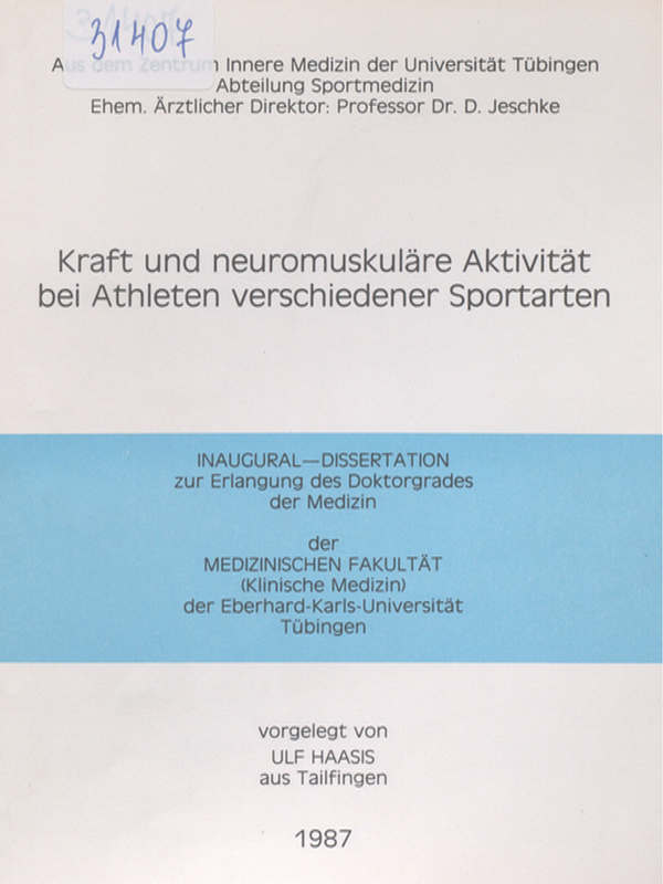 Kraft und neuromuskulare Aktivitat bei Athleten verschiedener Sportarten