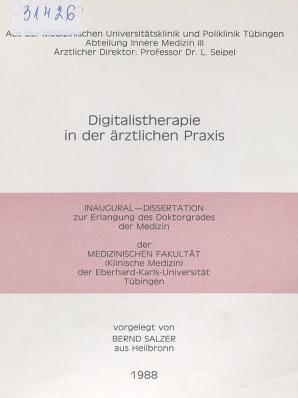 Digitalistherapie in der arztlichen Praxis