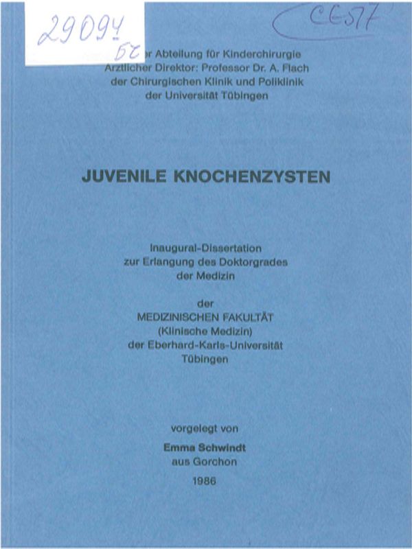 Juvenile Knochenzysten