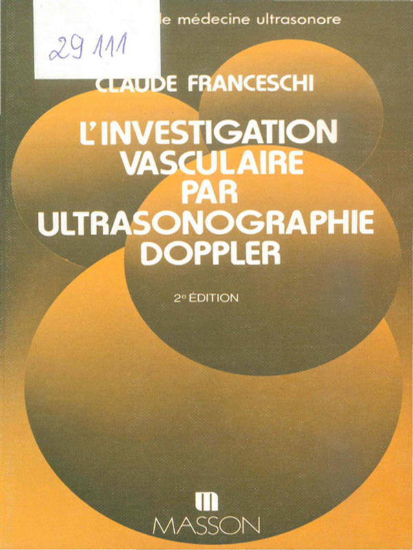 L'investigation vasculaire par ultrasonographie doppler