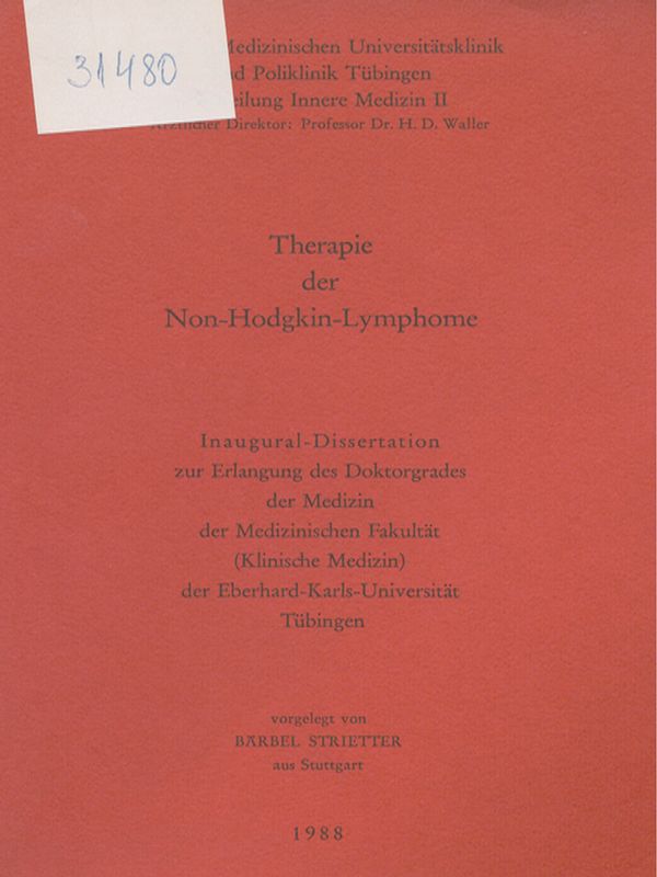 Therapie der Non-Hodgkin-Limphome