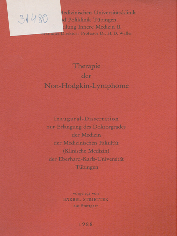 Therapie der Non-Hodgkin-Limphome
