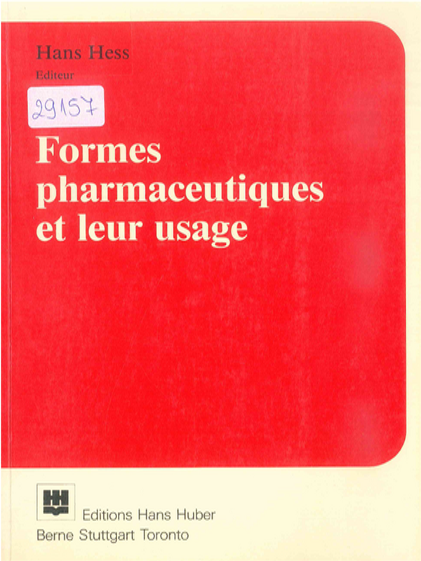Formes pharmaceutiques et leur usage