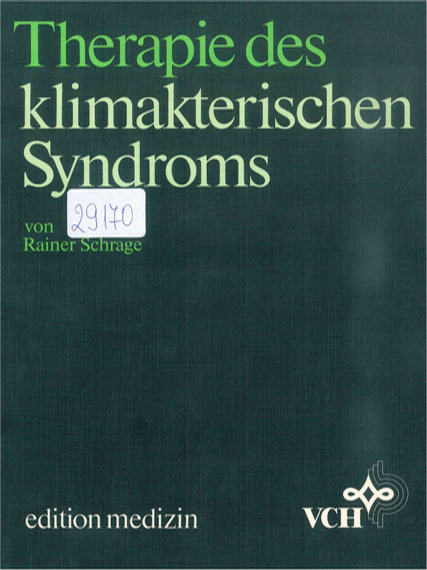Therapie des klimakterischen Syndroms