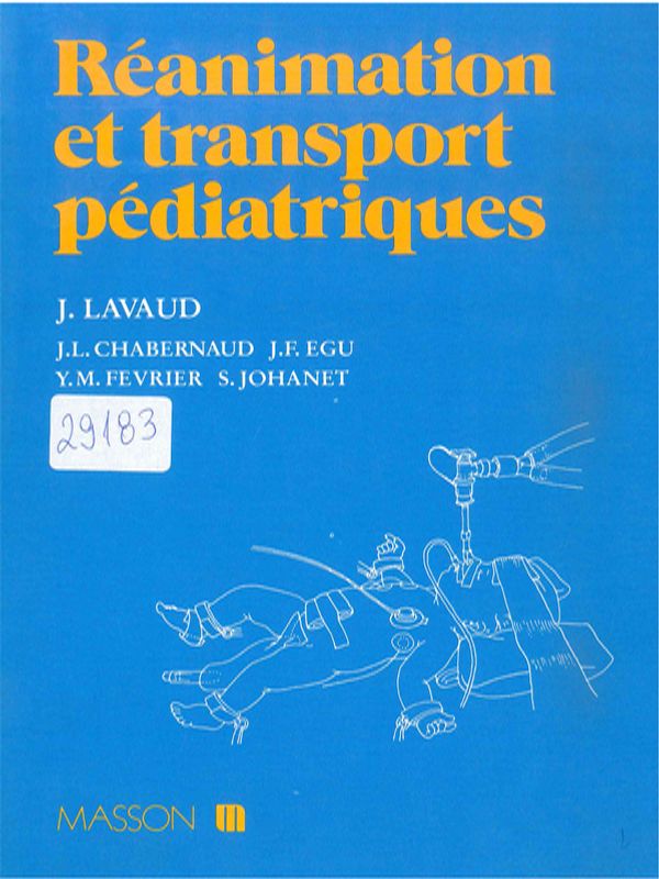 Reanimation et transport pediatriques