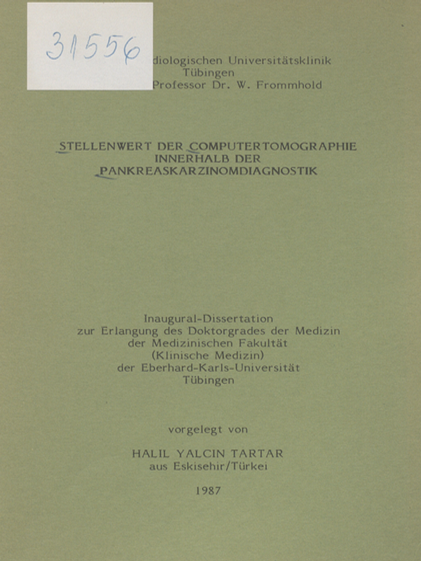 Stellenwert der Computertomographie innerhalb der Pankreaskarzinomdiagnostik