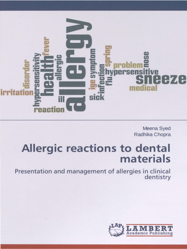 Allergic reactions to dental materials