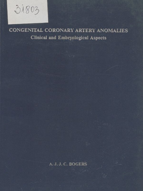 Congenital coronary artery anomalies