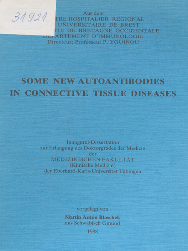 Some new autoantibodies in connective tissue diseases