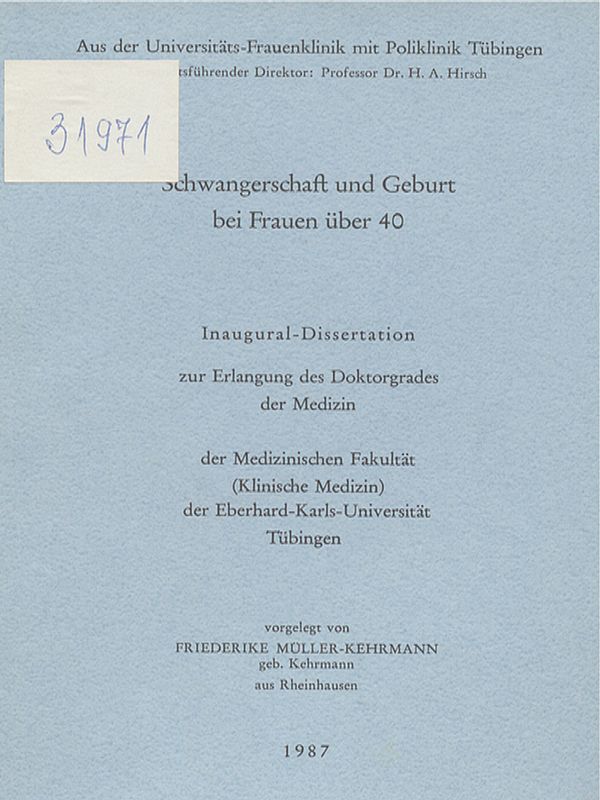 Schwangerschaft und Geburt bei Frauen uber 40