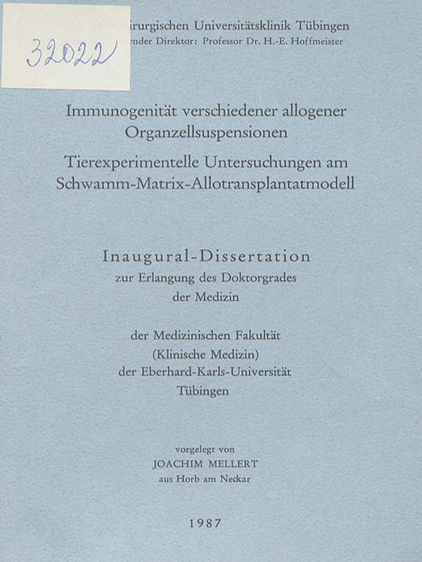 Immunogenitat verschiedener allogener Organzellsuspensionen : Tierexperimentelle Untersuchungen am Schwamm-Matrix-Allotransplantatmodell