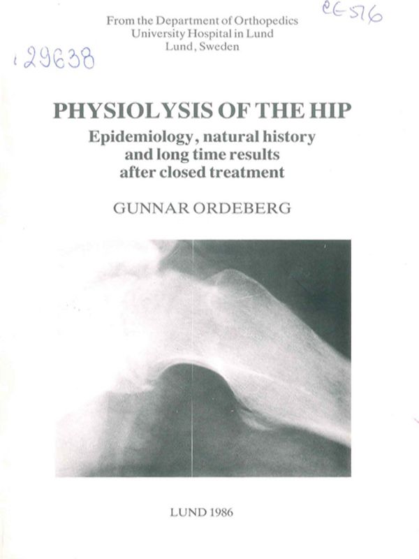 Physiolysis of the hip