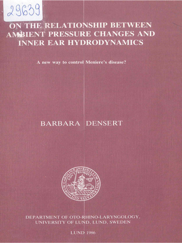 On the relationship between ambient pressure changes and inner ear hydrodynamics