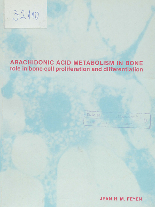 Arachidonic acid metabolism in bone