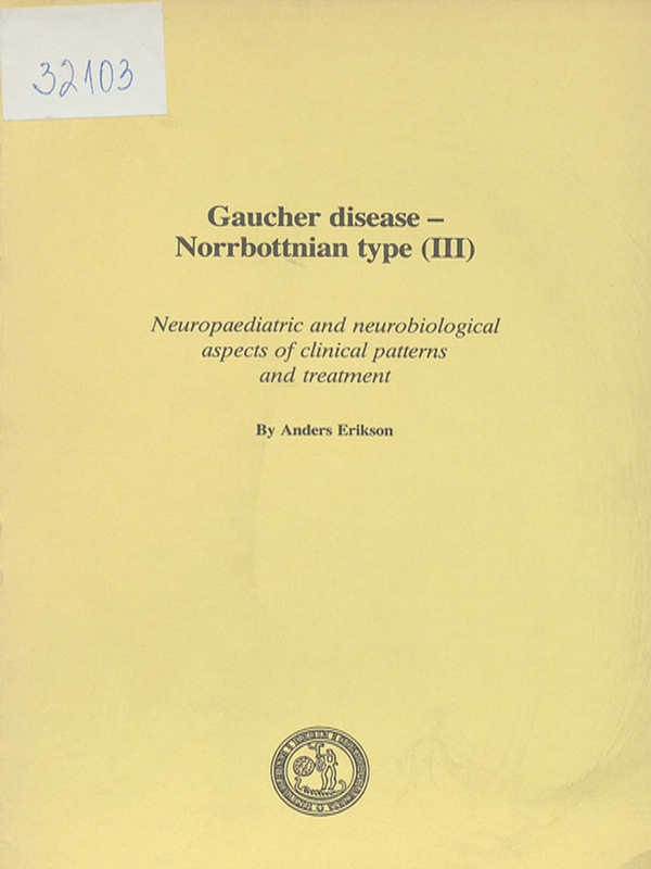 Gaucher disease - Norrbottnian type (III)