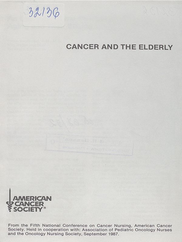 Cancer and the elderly