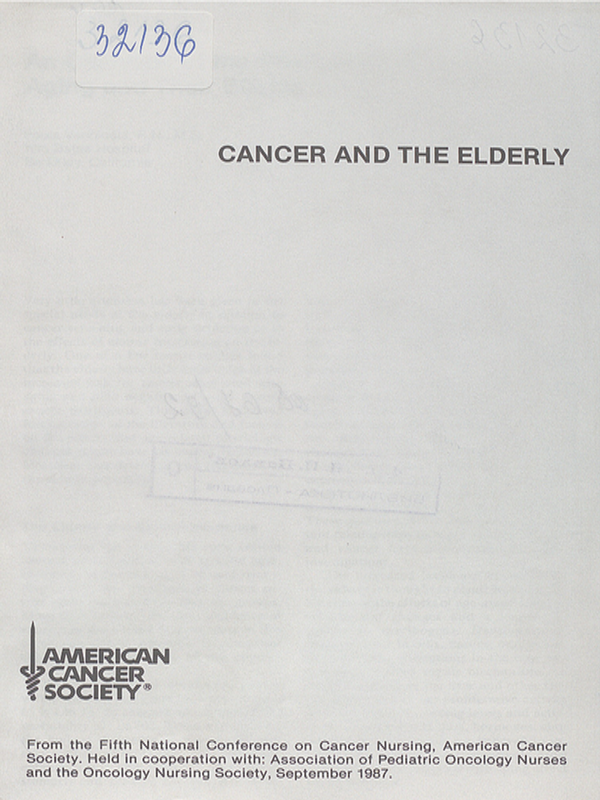 Cancer and the elderly