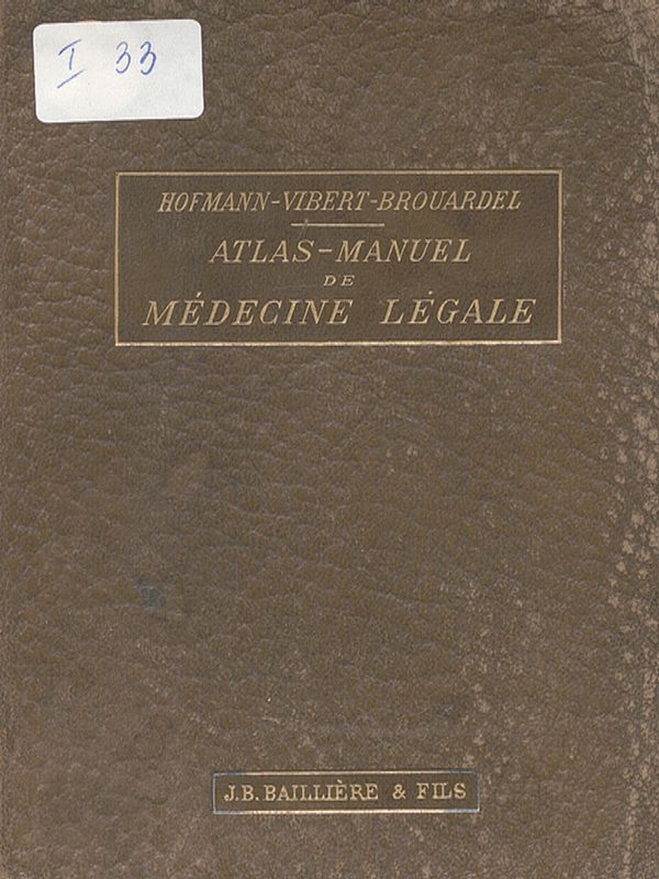 Atlas-manuel de medecine legale