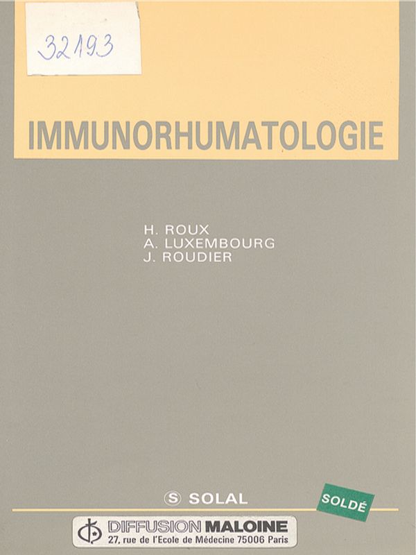 Immunorhumatologie