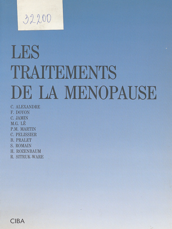 Les traitements de la menopause