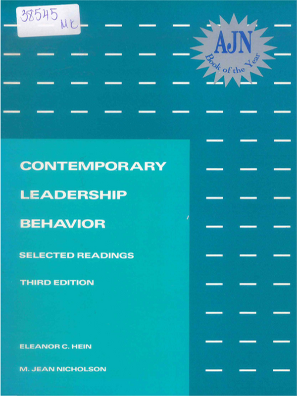 Contemporary leadership behavior