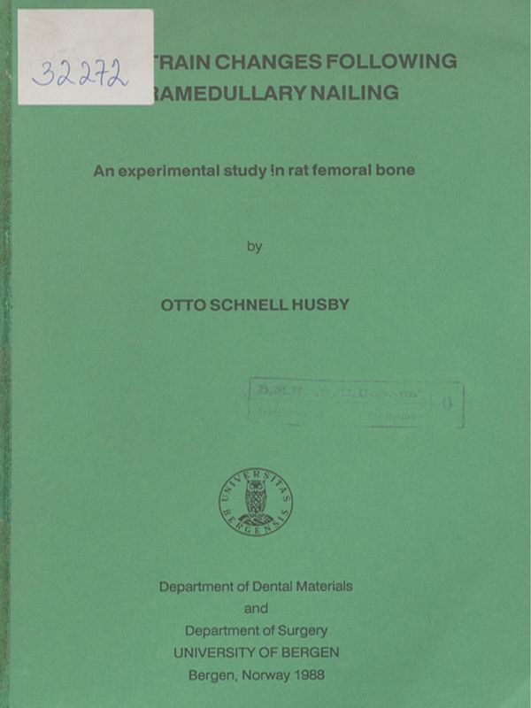 In vivo strain changes following interamedullary nailing