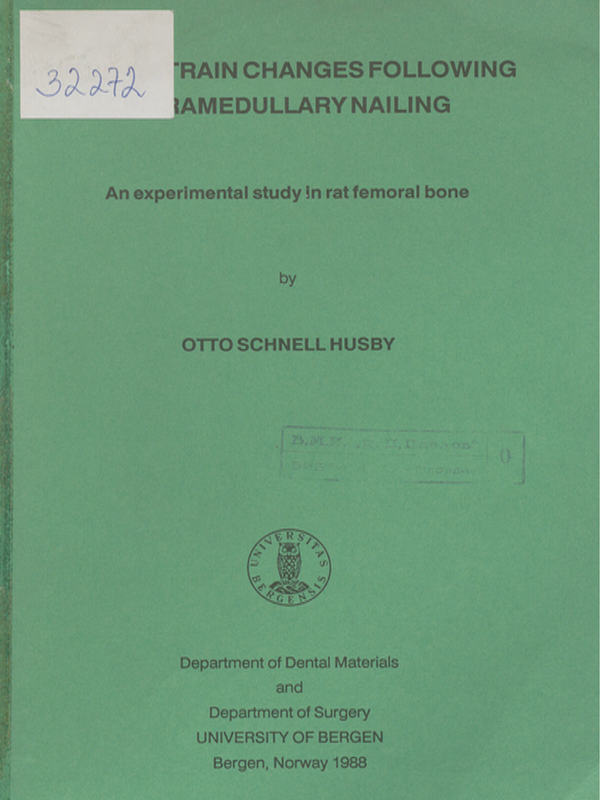 In vivo strain changes following interamedullary nailing