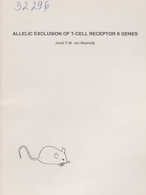 Allelic exclusion of T-cell receptor [beta] genes