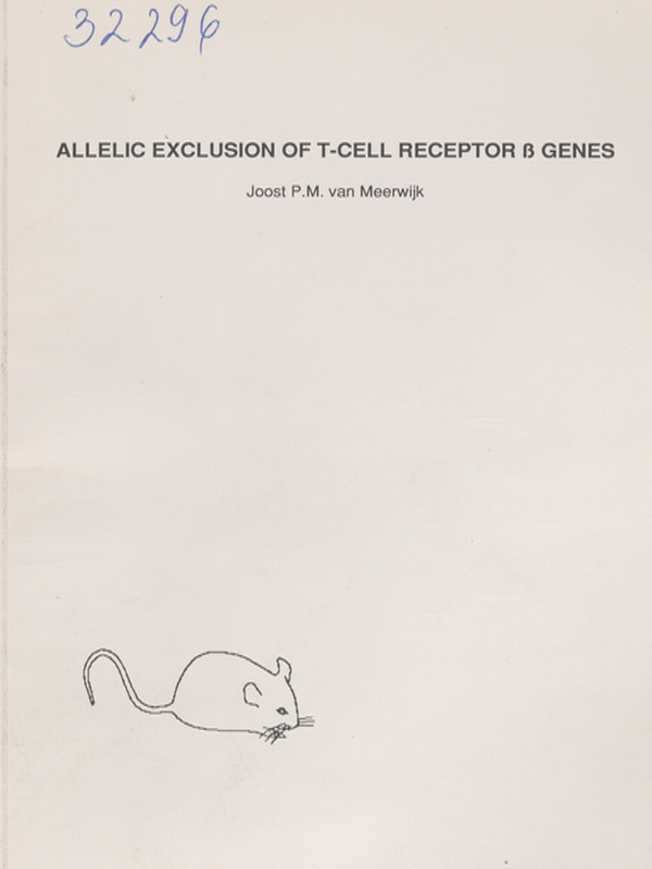 Allelic exclusion of T-cell receptor [beta] genes