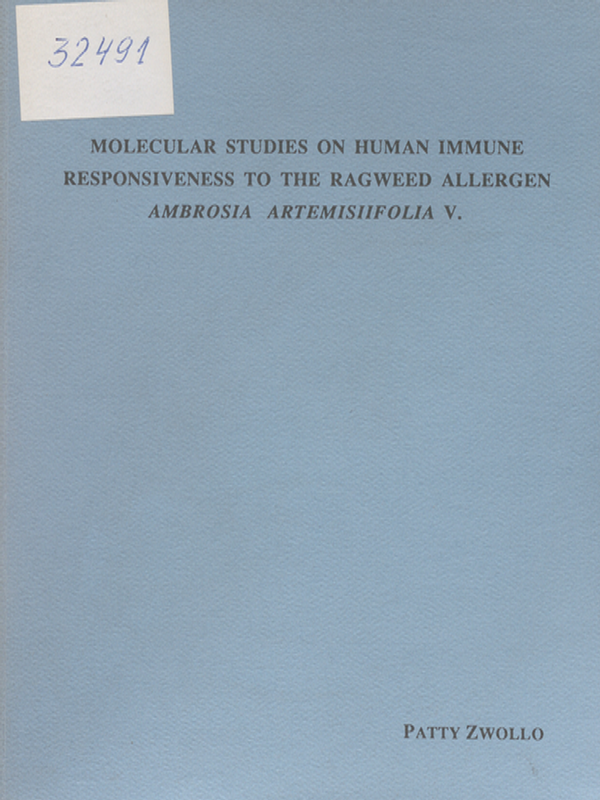 Molecular studies on human immune responsiveness to the ragweed allergen ambrosia artemisiifolia V.