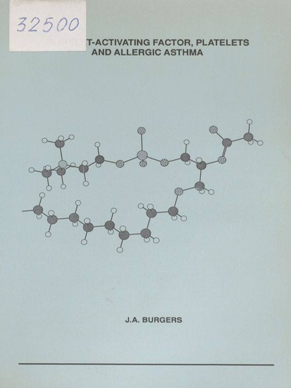 Platelet-activating factor, platelets and allergic asthma