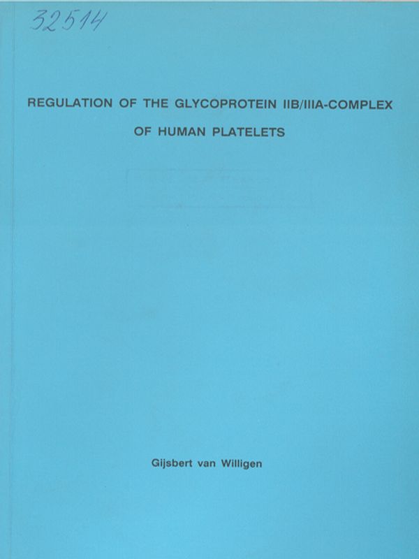 Regulation of the glycoprotein IIB/IIIA-complex of human platelets