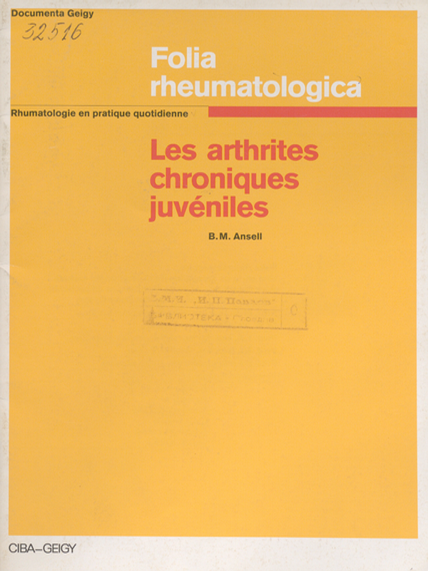 Les arthrites chroniques juveniles