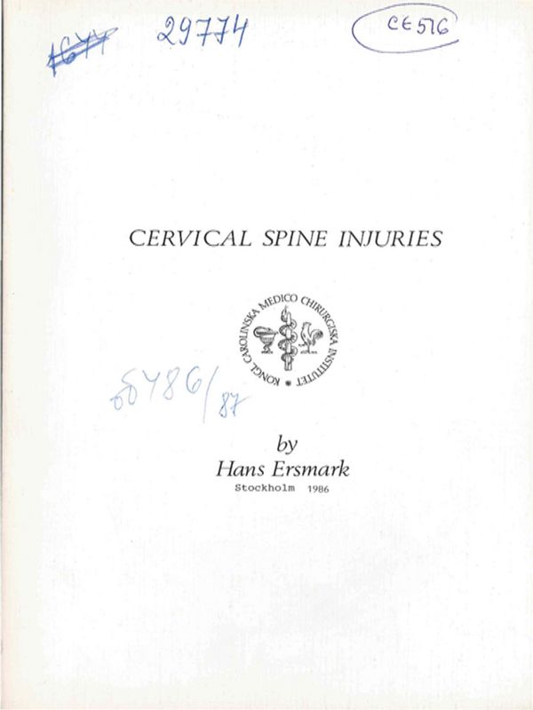 Cervical spine injuries