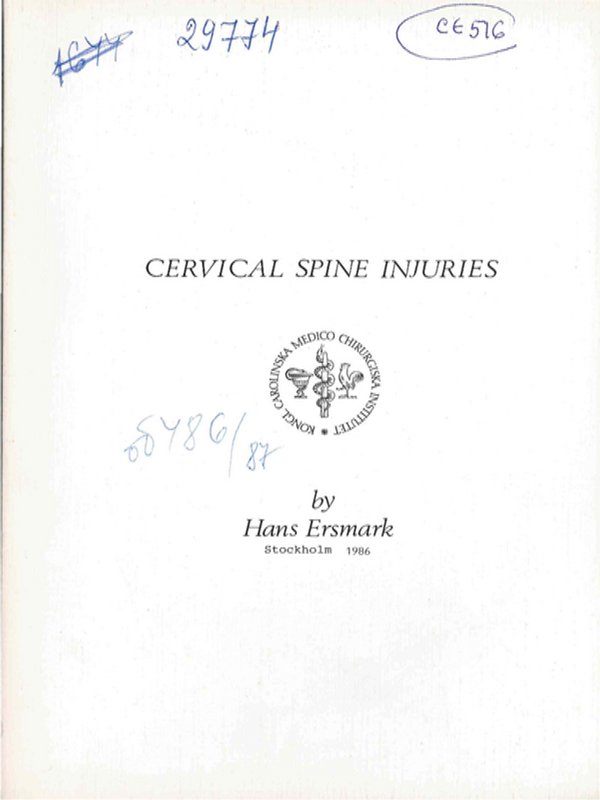 Cervical spine injuries