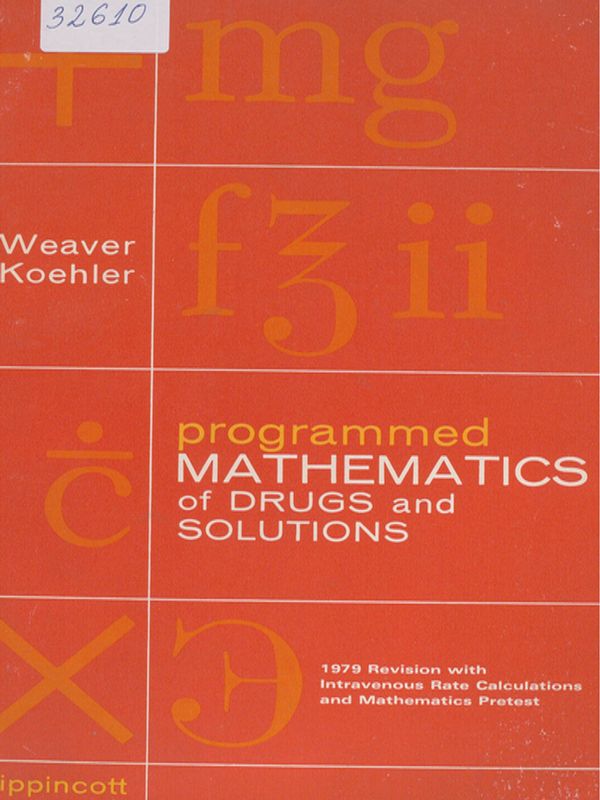 Programmed mathematics of drugs and solutions
