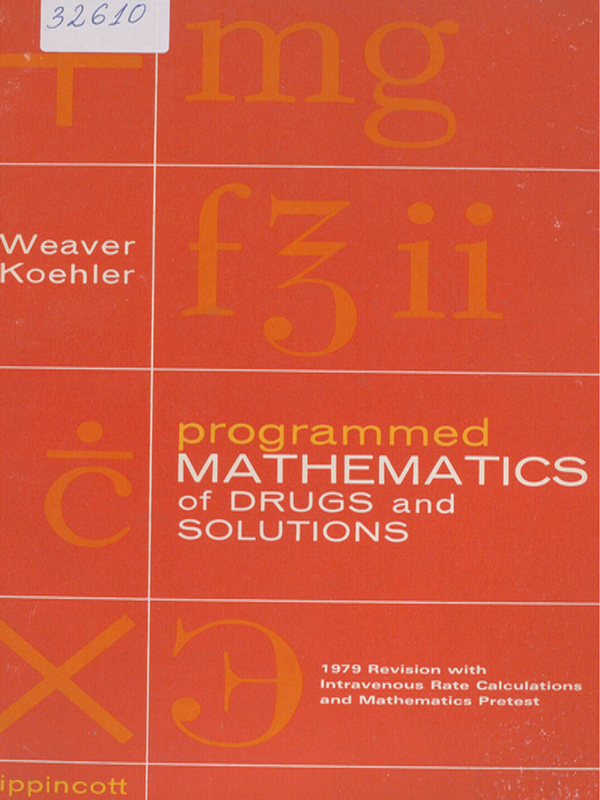 Programmed mathematics of drugs and solutions