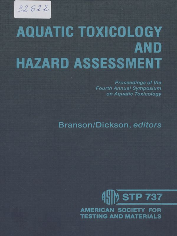 Aquatic toxicology and hazard assessment