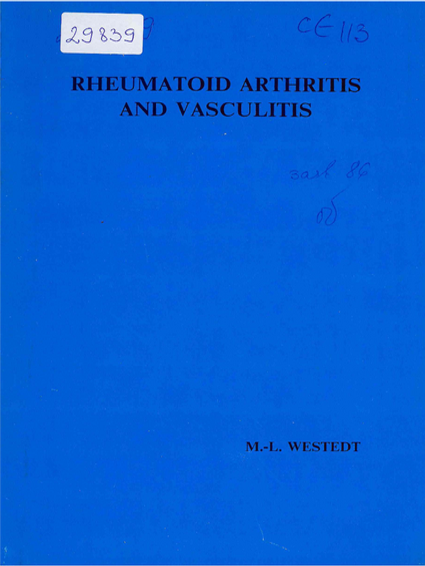 Rheumatoid arthritis and vasculitis