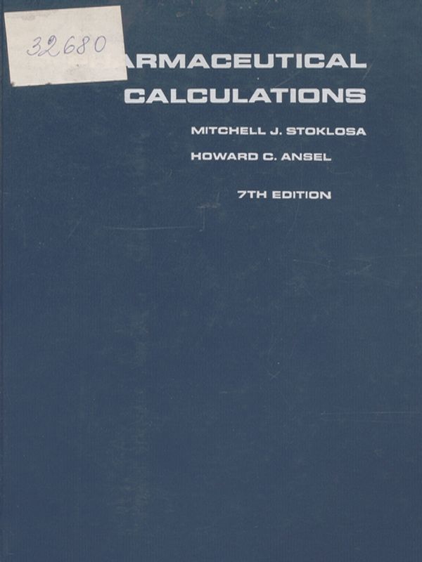 Pharmaceutical calculations