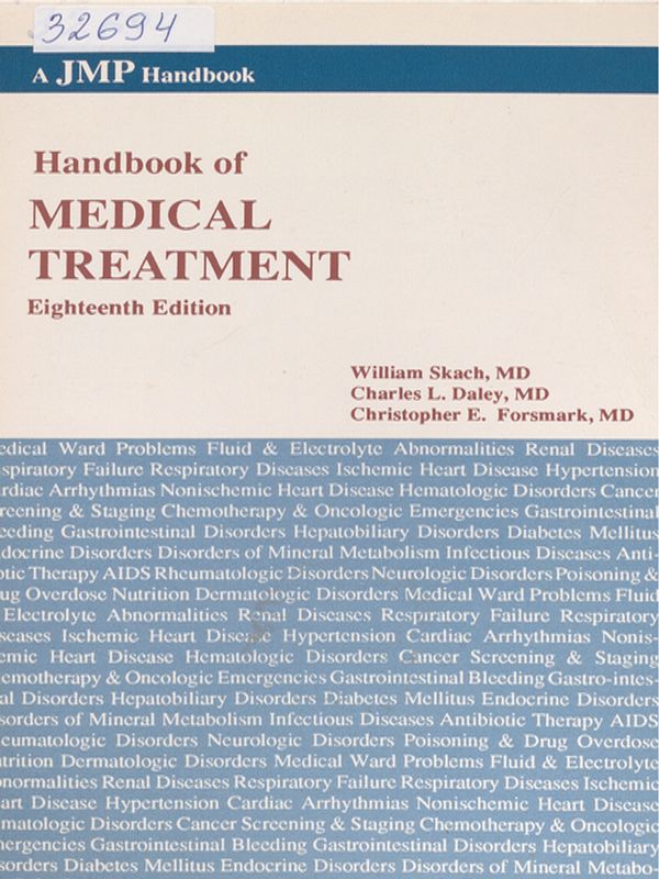 Handbook of medical treatment