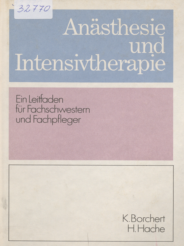 Anasthesie und Intensivtherapie