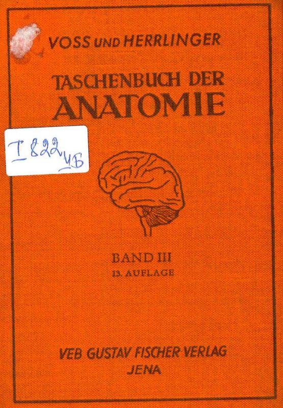 Taschenbuch der Anatomie