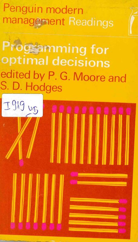 Programming for optimal decisions